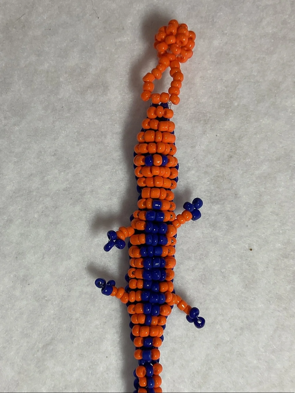 Florida Gators Handcrafted Blue & Orange Beaded Bracelet